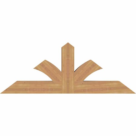 Ekena Millwork Richland Smooth Timber Gable Bracket, Western Red Cedar, 60"W x 22"H x 5 1/2"D x 5 1/2"F, 9/12 Pitch GBW060X22X0606RIC00SWR
